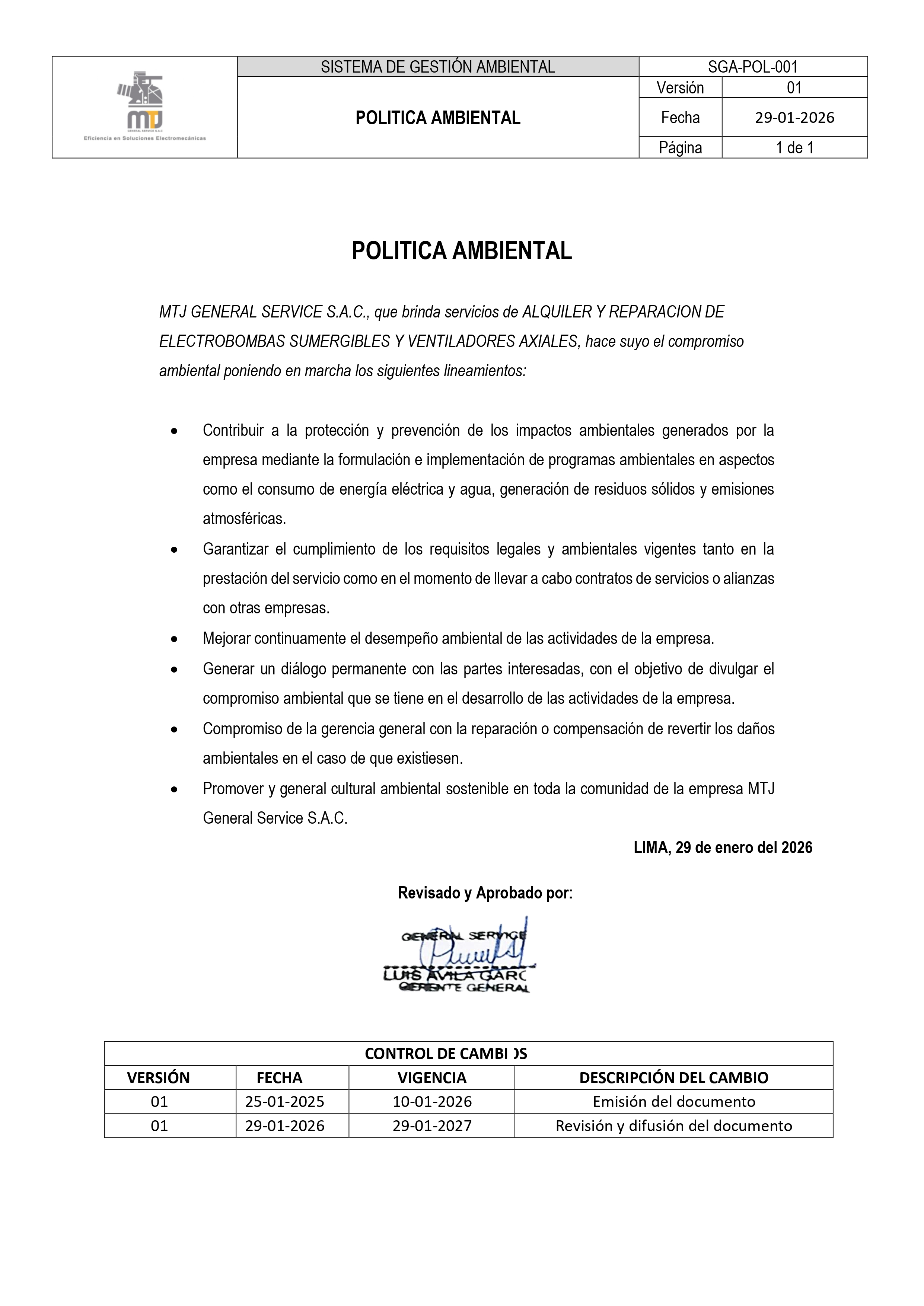 Política De Calidad